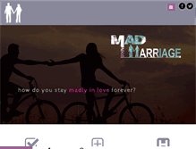 Tablet Screenshot of madaboutmarriage.com